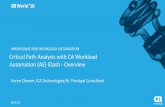 Pre-Con Ed: Critical Path Analysis with CA Workload Automation (AE) iDash - Overview