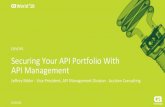 Securing your API Portfolio with API Management