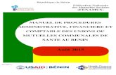Manuel de Procedures Administrative, Financiere et Comptable des Unions ou Mutuelles Communales de Sante au Benin