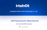 Led fluorescent attachment for inverted microscope
