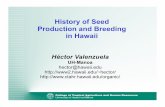 History of Seed Production and Breeding in Hawaii