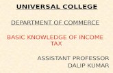 Basic Knowledge of income tax