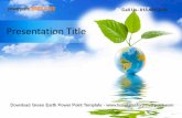 Green earth powerpoint template