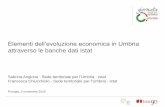 Sabrina Angiona, Francesca Chiucchiolo Elementi dell’evoluzione economica in Umbria attraverso le banche dati Istat