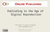 Lecture 1 - Publishing in the Digital Age