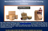 Boca raton movers  the professional moving company