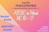 AIESEC in Poland MC 16/17 Second Round Application Booklet