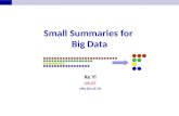 Ke yi small summaries for big data