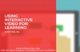 Using interactive video for learning