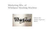 Marketing mix of whirlpool washing machine