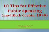 Tips to effective public speaking