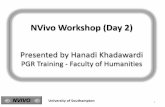 Hanadi khadawardi - NVivo day 2