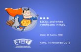 ESCOs and white certificates in Italy