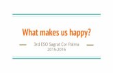 What makes us happy - 3rd eso