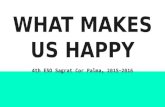 "What makes us happy?" (4th ESO) - 2015/2016