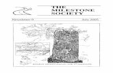 Milestone Society Newsletter 9