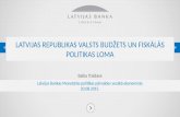Latvijas Republikas valsts budžets un fiskālās politikas loma