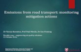 Emissions from road transport: monitoring mitigation actions