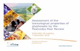 Assessment of the toxicological properties of glyphosate by the Pesticides Peer Review