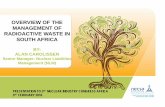 Overview Radioactive Waste Management in RSA