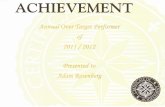 Annual Over Target Performer 2011_2012