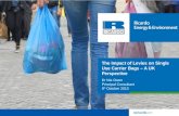 The impact of levies on single use carrier bags