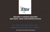 Industrial automation sales and repairs - Etex oy