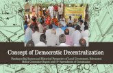 Concept of democratic decentralization