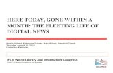 Here Today, Gone within a Month: The Fleeting Life of Digital News