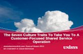 The seven culture traits to take you to a customer-focused shared services operation