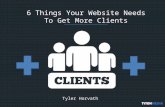 6 Things Your Website Needs To Get More Clients