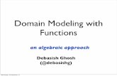 Domain Modeling with Functions - an algebraic approach