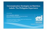 Communication Strategies on Nutrition Labels - The Philippines_2015