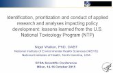 Identification, prioritization and conduct of applied research and analyses impacting policy development