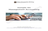 Sample on Management Accounting by Professional Writers UK