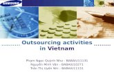 Outsourcing activities in Vietnam - The case of Samsung