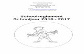 Schoolreglement Schooljaar 2016 - 2017
