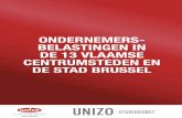 Ondernemersbelastingen in de 13 Vlaamse centrumsteden en de ...