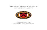 Thomas More College Catalogue 2015-2016