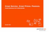 Great Service. Great Prices. Postcon. Switch to Postcon