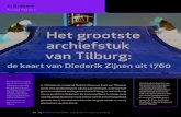 Het grootste archiefstuk van Tilburg: de kaart van Diederik Zijnen uit ...