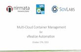 Multi-cloud Container Management for vRealize Automation