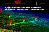 Light Detection and Ranging (LiDAR) Technology Evaluation
