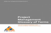 Project Management Glossary of Terms