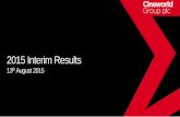 Interim Results Presentation 13 August