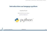 Introduction au langage python
