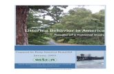 Littering Behavior in America: 2009 Report