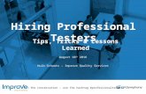 Hiring Professional Testers - QASymphony Webinar