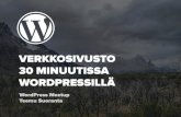 Verkkosivusto 30 minuutissa WordPressillä