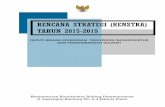 RENCANA STRATEGI (RENSTRA) TAHUN 2015-2019